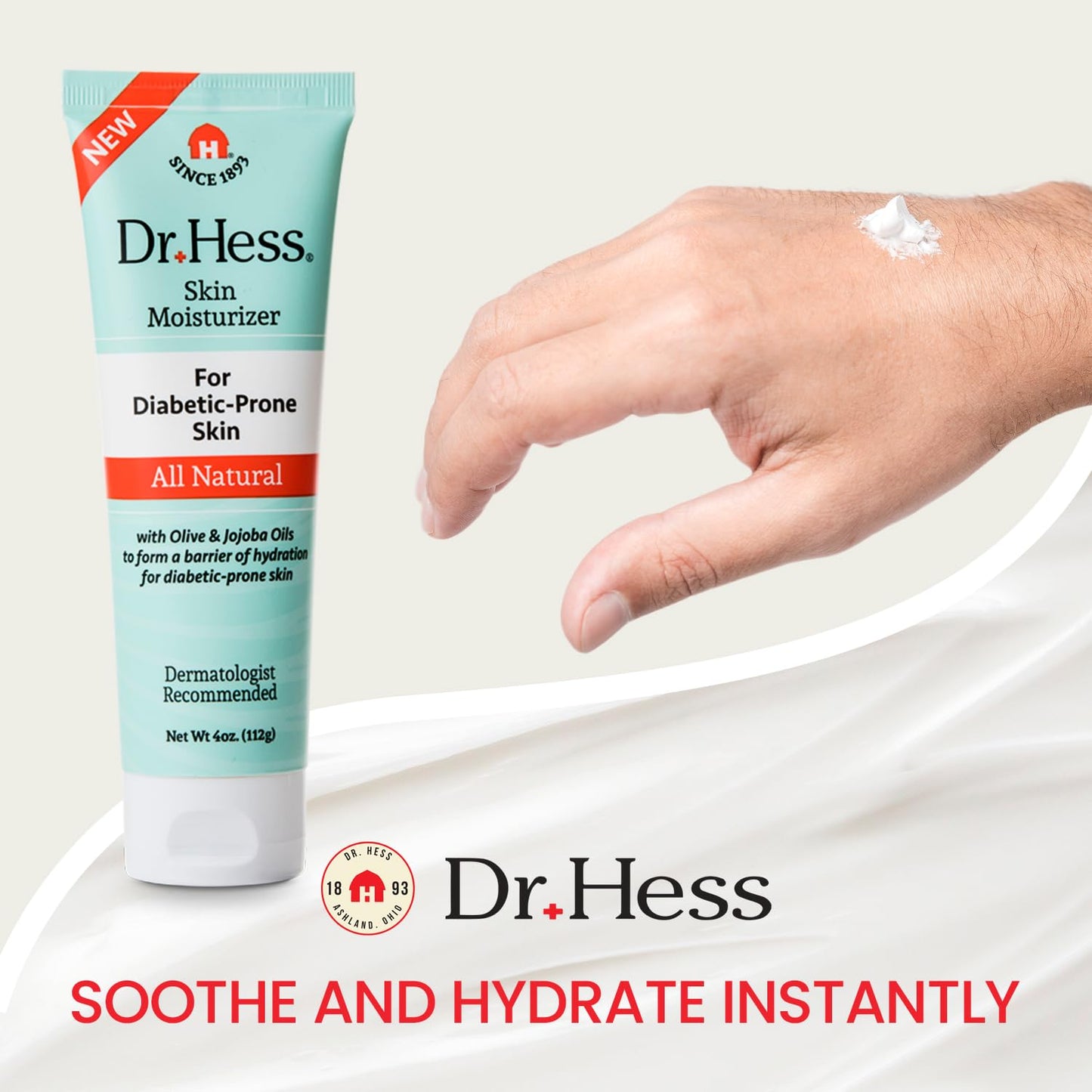 Dr. Hess Skin Moisturizer For Diabetic Prone Skin, 4 Oz