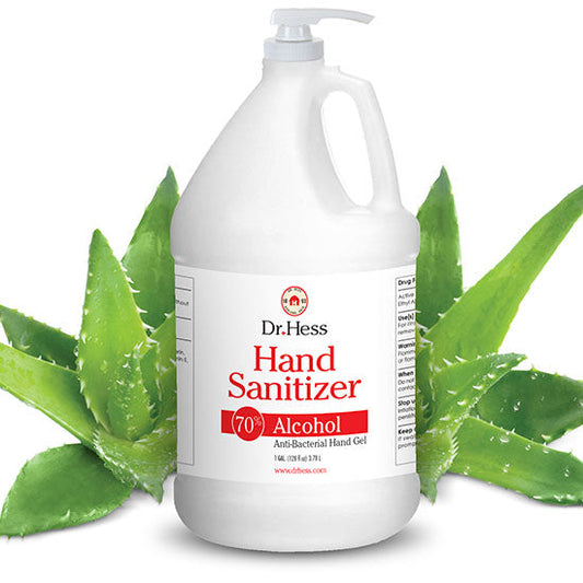 Dr. Hess Hand Sanitizer Gel - 1 Gallon With Pump - 4 Pack