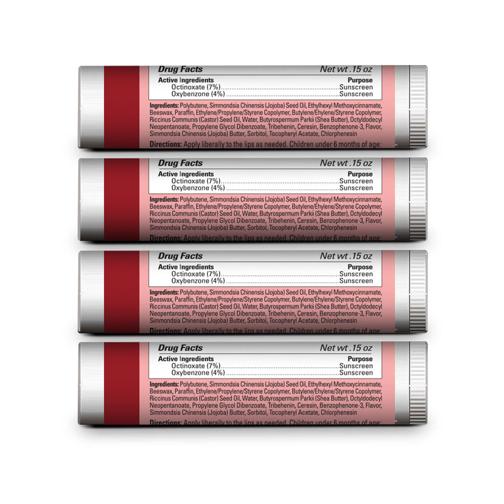 Dr. Hess Udder Stick Lip Balm, Cherry, 4 Count