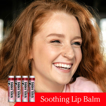 Dr. Hess Udder Stick Lip Balm, Strawberry, 4 Count