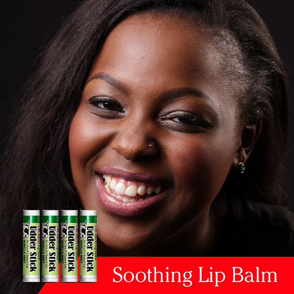 Dr. Hess Udder Stick Lip Balm, Vanilla Mint, 4 Count