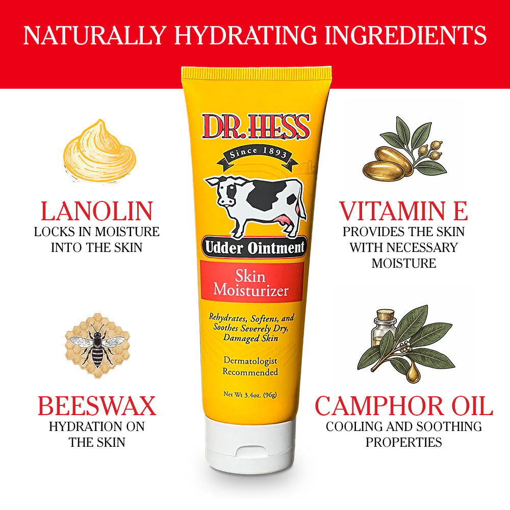 Dr. Hess Udder Ointment Skin Moisturizer, 3.4 Oz