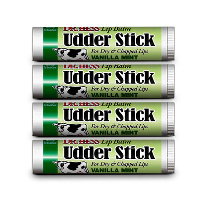 Dr. Hess Udder Stick Lip Balm, Vanilla Mint, 4 Count